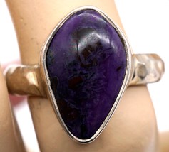 Deep Amethyst Ring 925 Sterling Silver Ring STARBORN Size 8.25 - £31.92 GBP