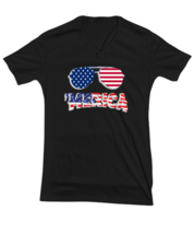 Independence Day TShirt Merica Independence Day Black-V-Tee  - £17.60 GBP