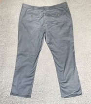 Denver Hayes Pants Mens 42 Gray Stretch Relaxed Casual Chino Trouser 44x31 - £11.56 GBP