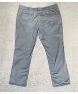 Denver Hayes Pants Mens 42 Gray Stretch Relaxed Casual Chino Trouser 44x31 - £11.57 GBP