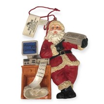 Vintage Kurt S. Adler Santa with Computer Santa’s List 4” Christmas Ornament NWT - £30.86 GBP