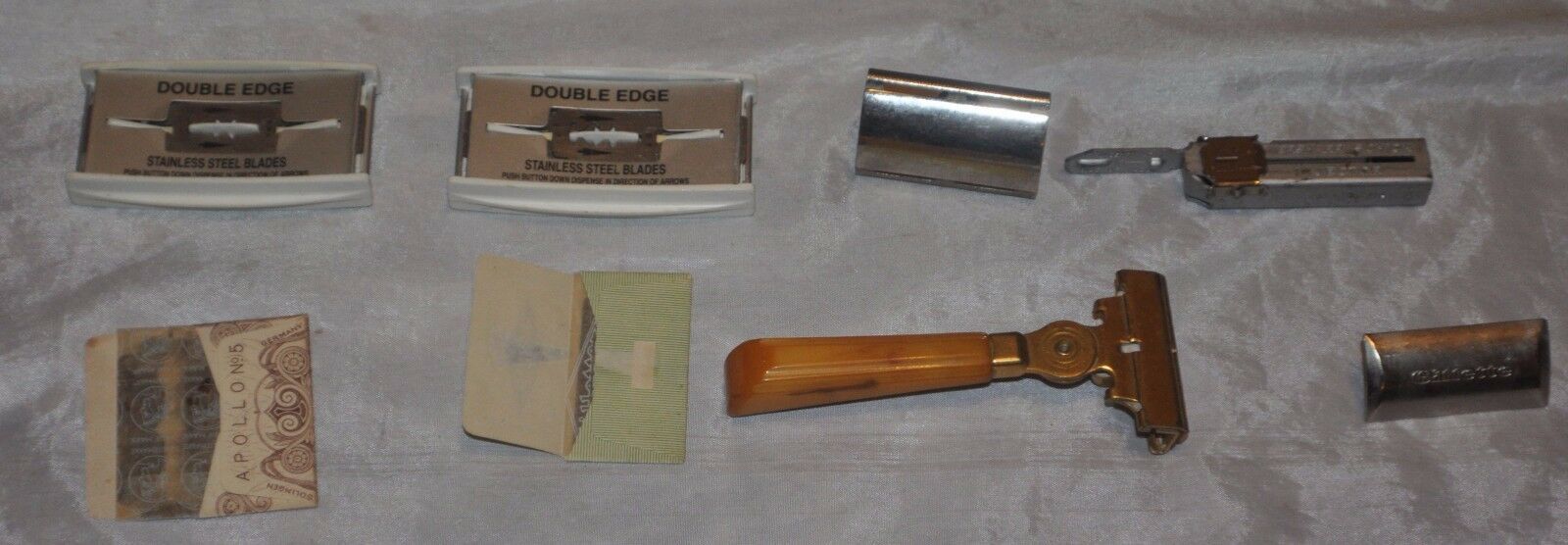 Primary image for Lot of Vintage Schick Safety injector razors: 2 Type J and 1 Type L with blades
