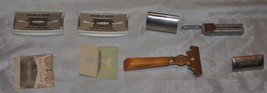 Lot of Vintage Schick Safety injector razors: 2 Type J and 1 Type L with... - $42.06