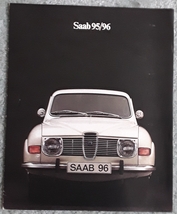 1972-1973 Saab 95 96 Sales Brochure Folder Sedan Wagon - Like New - $11.00