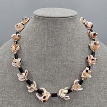 Vintage Luanos Shell Necklace Little Bear Conch Coastal 22&quot; Barrel Clasp - $24.99