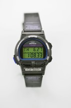 Timex Montre Femmes Gris Plastique Noir Alarme Chro Lumière Date 50m Quartz - £17.81 GBP