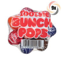 9x Bags Tootsie Bunch Pops Original Assorted Flavor Lollipop Candy | 8 Pops Each - £19.22 GBP