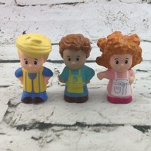 Fisher Price Little People Figures Lot Of 3 Red Haired Girl Ice Cream Stand Boy - $11.88