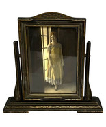 Vtg Hand Carved Wood Picture Frame Swivel Tilt 5 x 7 Hand Colored Photo ... - $71.46 CAD