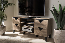 Elizette Light Brown Wood 55-Inch TV Stand - $190.00
