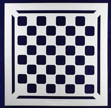 Chess/Checkerboard with Border Stencil 14 Mil -12&quot; X 12&quot; - Painting/Craf... - $22.97