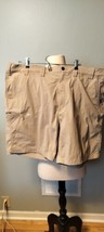 Carhartt Canvas Utility Work Shorts Mens 44* Washed Beige 100% Cotton Lo... - $12.04