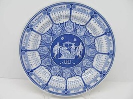 Spode Blue Room Calender Plate 1997 Greek Second In The Series 10 3/8&quot; - £22.67 GBP