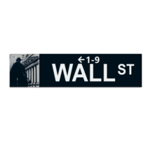 Replica Wall Street Metal Road Sign - £23.17 GBP
