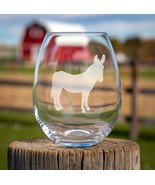 Donkey Etched Glasses - Wine, Champagne, Pint Glasses, Shot Glass - $467.85 MXN+