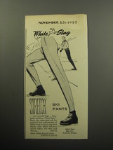 1957 White Stag Stretch Ski Pants Advertisement - £14.49 GBP