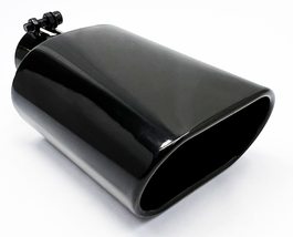 Exhaust Tip 2.25 In Inlet 5.50 Outlet 9.0 In Long Rolled Oval Angle W550... - £35.00 GBP