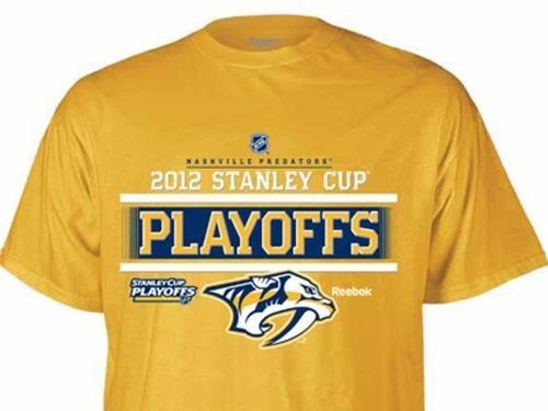 Nashville Predators Reebok 2012 NHL Hockey Stanley Cup Playoffs Roster T-Shirt  - $20.99