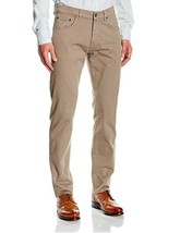 GANT Mens Desert Trousers Straight Cotton Elastane Desert Brown Size 34W 34L - £54.36 GBP