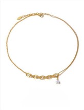 18K Gold Plaited Chain Bib Necklace - chic, exquisite, sparkling, gorgeous - £33.67 GBP