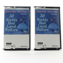 Arthur Fiedler 50 World&#39;s Most Loved Waltzes (2 Cassette Tape Set, 1987, RCA) - £15.68 GBP