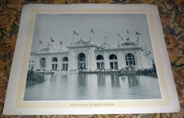 Columbian Exposition Mining Building North Faade 1894 Antique Print 14 x 17 - £17.39 GBP