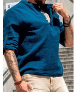 size L, Vacation summer shirt. Lightweight ventilated shirt made of nice... - $60.00