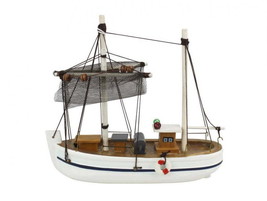 [Pack Of 2] Wooden Fishing Impossible Model Fishing Boat 6&quot;&quot; - £46.69 GBP