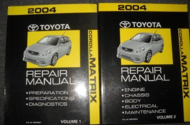 2004 Toyota Corolla Matrix Service Repair Shop Workshop Manual Set NEW - £170.87 GBP