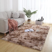 Shaggy Area Rugs For Living Room Bedroom Rug Modern Ultra Soft, 2X3 Feet, Coffee - £31.96 GBP