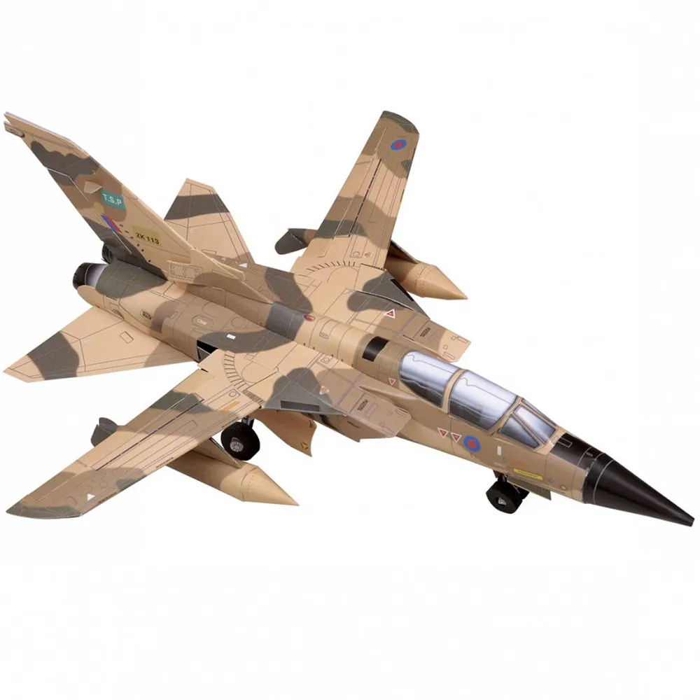 3D Tornado Jet Model Kit – 1:72 Scale Paper Craft Airplane Cardboard Ass... - $371.81 MXN