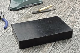 JEWELERS BENCH BLOCK RUBBER 4&quot; x 4&quot; SQUARE THICK BASE FOR STEEL BLOCK DA... - $9.88