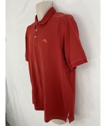 Tommy Bahama Mens M Orange Pima Cotton Polo Shirt - $9.90