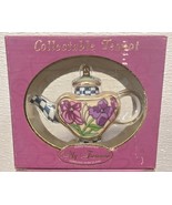 My Treasure Collectible Teapot Hand Painted Porcelain Miniature Heart Sh... - €8,02 EUR