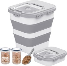 40-45 Lbs Dog Food Storage Container, Collapsible Dog Food Container Wit... - £38.25 GBP