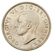 1945 Great Britain Florin (2 Shillings) BU Condition KM 855 - $57.14