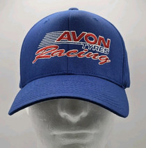 Avon Tyres Racing Fitted Flexfit L/XL Hat Baseball Cap Blue English Moto... - $24.96