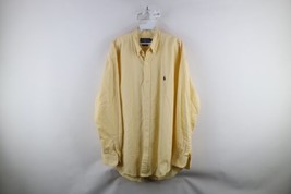 Vintage 90s Ralph Lauren Mens XL Distressed Blake Collared Button Down Shirt - $39.55