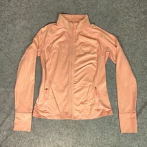 Gap Womens Jacket Medium Pink Orange Full Zip Long Sleeve Active Fit Sports - £14.51 GBP