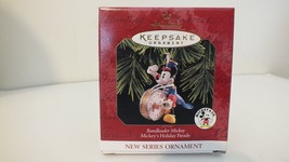 1997 Hallmark Keepsake Ornament Mickey&#39;s Holiday Parade Bandleader Chris... - $6.98