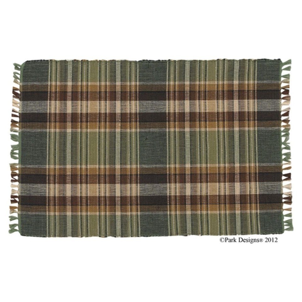 Rustic Hunter Green Plaid Placemats Set - $127.12