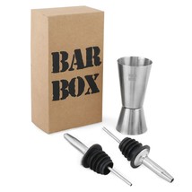 Double Side Stainless Steel Peg Measure 30 and 60 ml with Bottle Pourer: 3 Pcs - £27.67 GBP