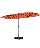 13FT Double-sided Patio Umbrella with Solar Lights for Garden Pool Backy... - €156,08 EUR