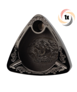 1x Ashtray King Palm The Bermuda Black Metal Engraved Ashtray | + 2 Free... - £26.23 GBP