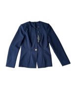 Elie Tahari Scoop Neck Blazer Jacket Navy ( 6 ) - $148.47