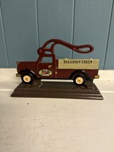 Vintage 2004 Cast Iron Red Pick Up Truck Chestnut Creek Nut Cracker Cool Piece - £11.84 GBP