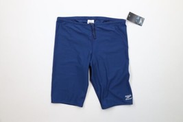 New Speedo Mens 34 Spell Out Endurance Pro Racing Jammer Swimming Shorts Navy - £35.01 GBP