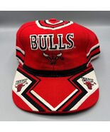 Vintage Chicago Bulls Hat Men Red Green Jersey TEI NBA Snap Back Cap - $685.17 CAD