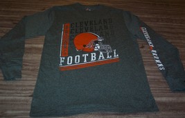 Vintage Style Cleveland Browns Nfl Football Long Sleeve T-Shirt Small New - £19.66 GBP