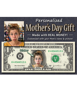 Personalized MOTHER&#39;S DAY GIFT on a Real Dollar Bill Happy Mom Cash Mone... - £11.83 GBP+